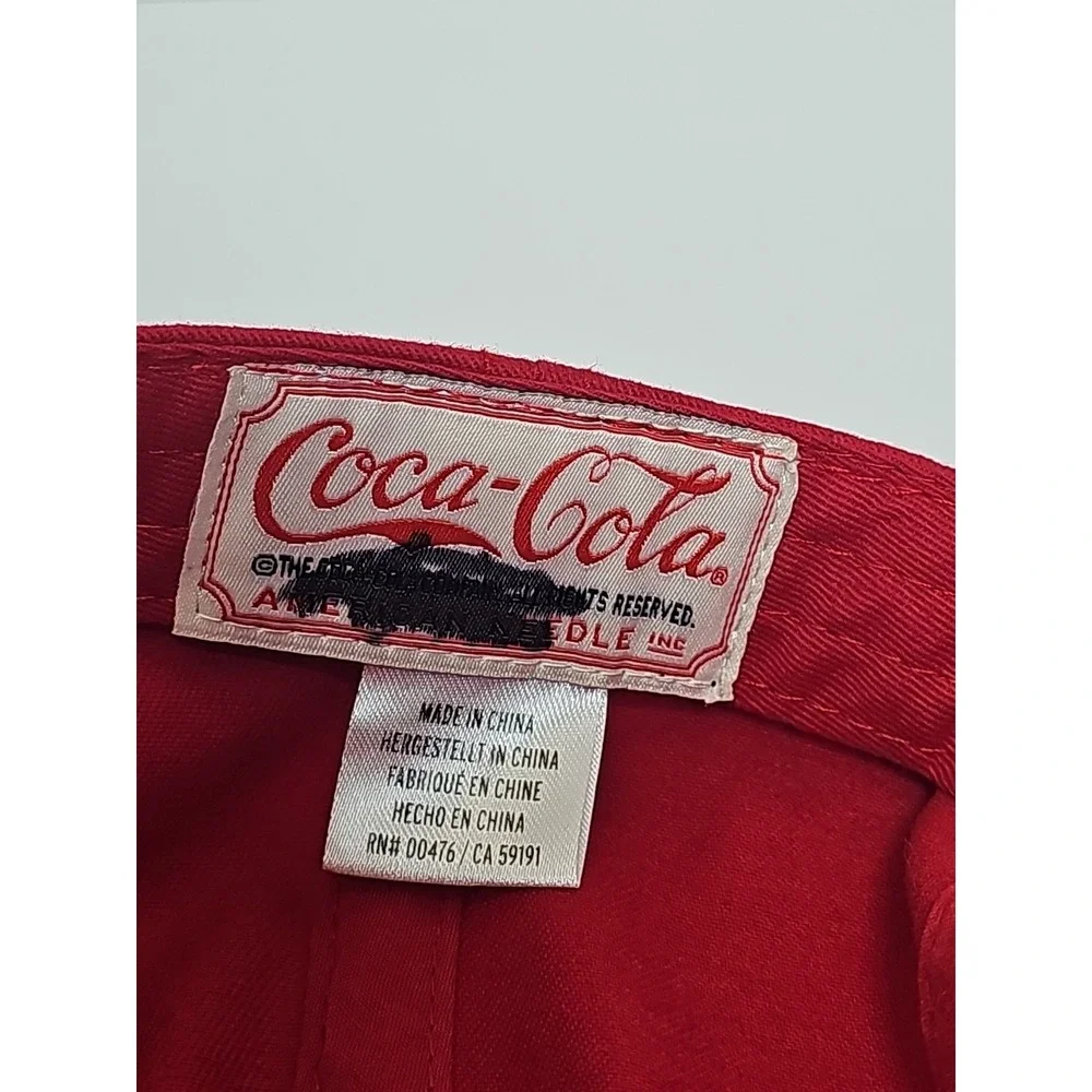 American Needle Coca Cola Drink Coke Can‎ Red Beverage Adjustable Adult Hat Cap
